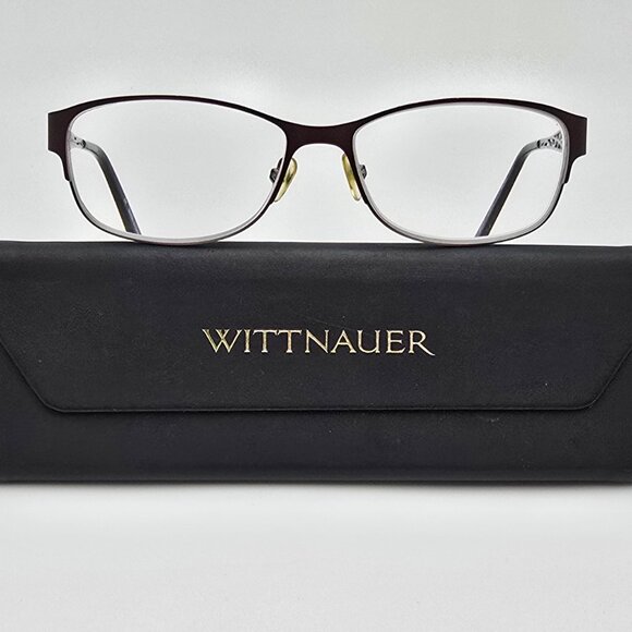 Wittnauer Hazel Brown Green Blue Eyeglasses Frame w/ Case 52-14-135 - Picture 1 of 15